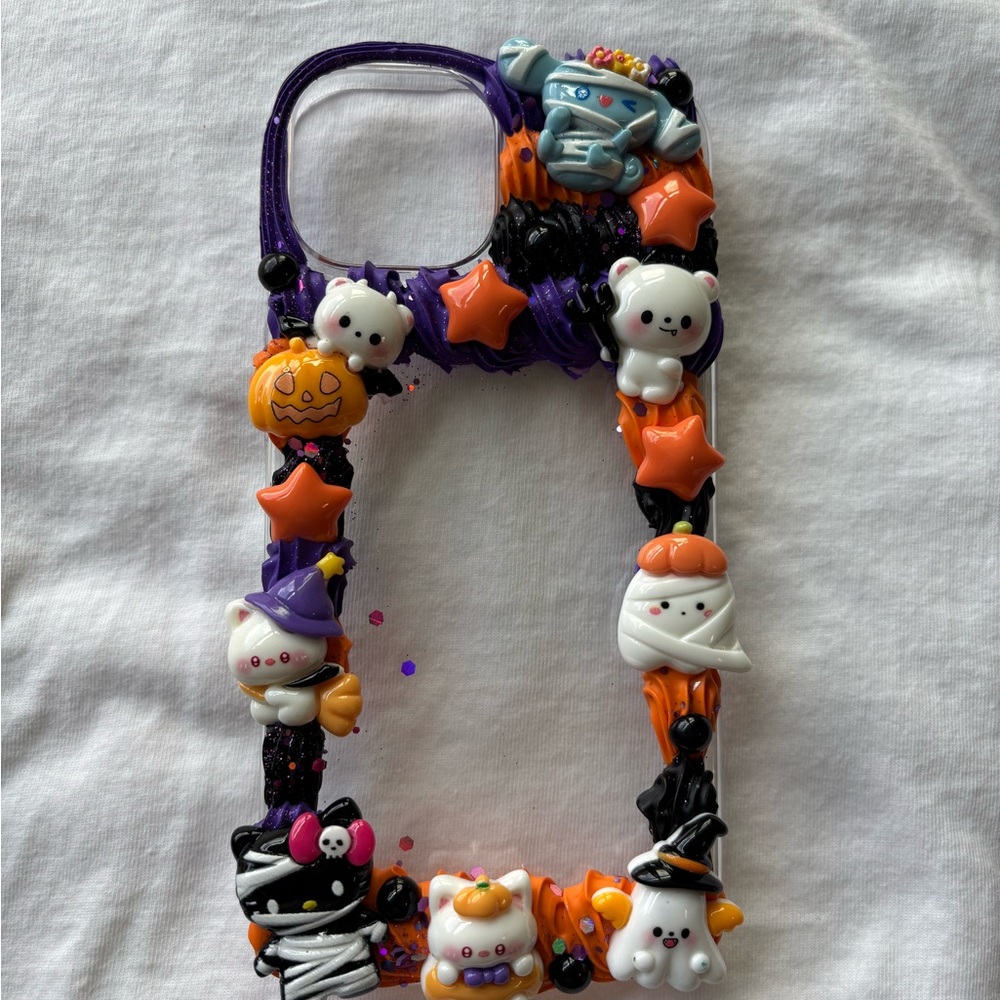 Halloween-Themed Phone Case with Cute Characters